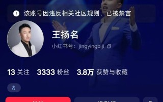 百万粉丝抖音卖课网红偷税漏税被罚231万“王扬名”抖音账号已被禁言